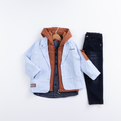 ERKEK 5/8 YAŞ  NIX ARIZONA CEKETLİ 4 LÜ TAKIM