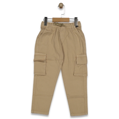 ERKEK 6/10 YAŞ KETEN BEL İP BAĞLAMALI PANTALON