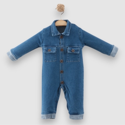 ERKEK 6/12 AY CEPLİ KOT TULUM