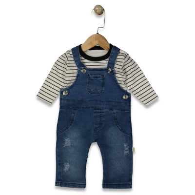 ERKEK 6/18 AY ÇİZGİLİ BADİLİ DÜZ KOT SLOPET