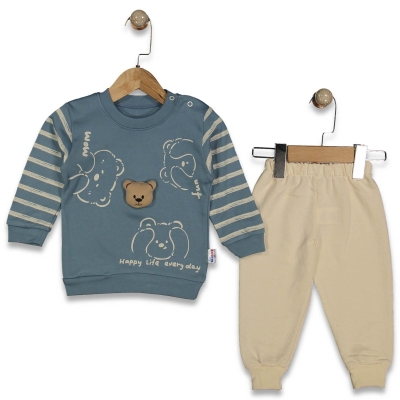 ERKEK 6/18 AY ÇİZGİLİ MOBİL AYICIKLI TAKIM