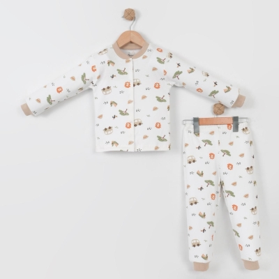 ERKEK 6/24 AY ÇITÇITLI BEJ ARABA PİJAMA