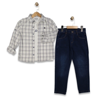 ERKEK 6/9 YAŞ 3 LÜ GÖMLEKLİ TAKIM