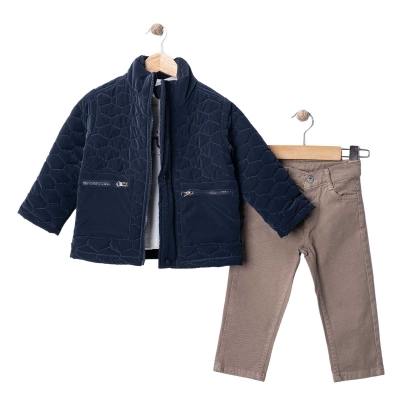 ERKEK 6/9 YAŞ FUTUFE KAPITONE CEKET 3'LÜ TAKIM