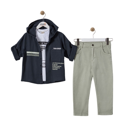 ERKEK 6/9 YAŞ OUT OF GÖMLEKLİ 3 LÜ TAKIM