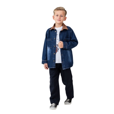 ERKEK 7/10 YAŞ BASKET POTASI BASKILI İKİLİ GÖMLEK