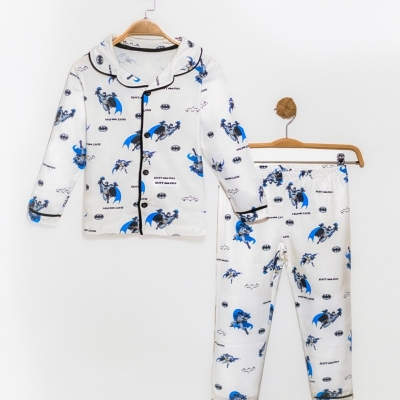 ERKEK 7/10 YAŞ BATMAN BASKILI PİJAMA TAKIM