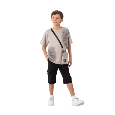 ERKEK 7/10 YAŞ HANDSOME BASKILI JOGGER KAPRİLİ İKİ