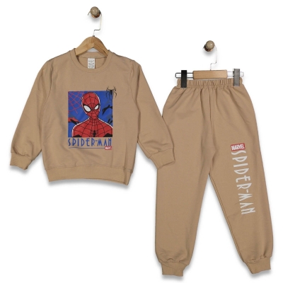 ERKEK 7/10 YAŞ ÖRÜMCEK ADAM BASKILI  TAKIM