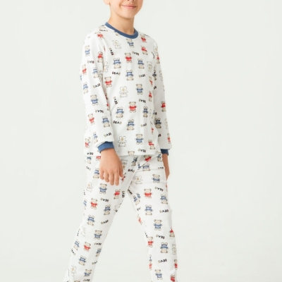 ERKEK 7/9 YAŞ MİNİK AYILI PJAMA TAKIM