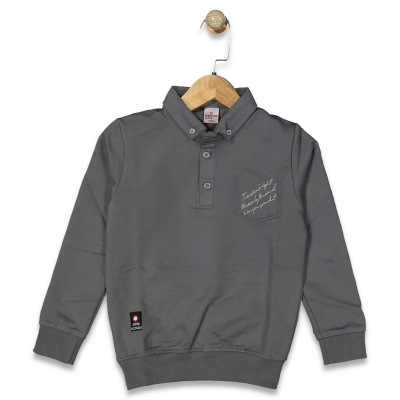 ERKEK 9/12 YAŞ CEP NAKIŞLI SWEAT