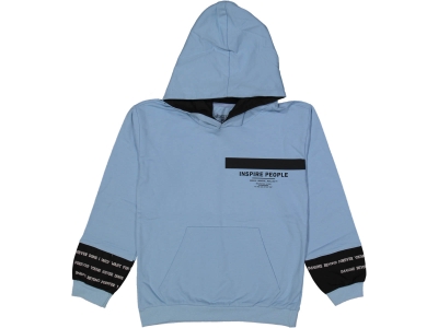 ERKEK 9/12 YAŞ MİCRO KOLLU KAPŞONLU SWEAT