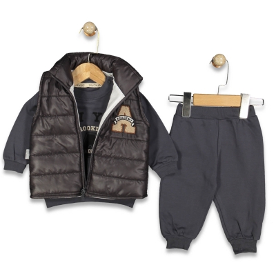 ERKEK 9/24 AY A-ACADEMY YELEKLİ ÜÇLÜ TAKIM