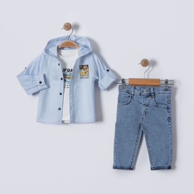 ERKEK 9/24 AY BASKILI GÖMLEKLİ TAKIM