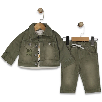 ERKEK 9/24 AY DO YOUR WORK NAKIŞLI KOT 3 LÜ TAKIM