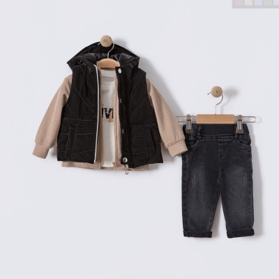 ERKEK 9/24 AY DRIVEN KAPÜŞONLU YELEK TRİKO HIRKALI