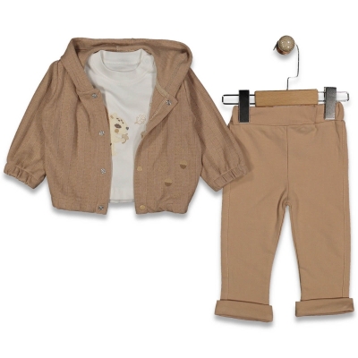 ERKEK 9/24 AY MONTLU KAPŞONLU 3 LU TAKIM