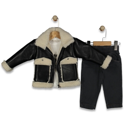 ERKEK 9/24 AY NEW YORK 1978 DERİ MONT 3 LÜ TAKIM