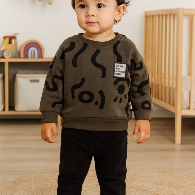ERKEK 9/24 AY TOO SOYUT BASKILI KIŞLIK İKİLİ TAKIM
