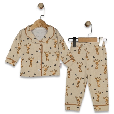 ERKEK 9/24 AY ZÜRAFA BASKILI PİJAMA TAKIM