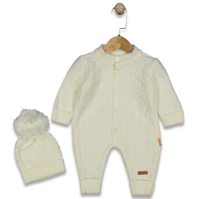 JOJOMİNİ 25111-UNISEX 6/12 AY DESENLİ DÜĞMELİ TULUM