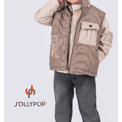 JOLLYPOP 4802-ERKEK 2/5 YAŞ 4LÜ AYI SÜZİNE TORBA CEP ŞİŞME YELEK