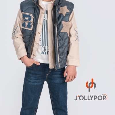 JOLLYPOP 4806-ERKEK 6/9 YAŞ 4LÜ R ŞİŞME YELEKLİ TAKIM