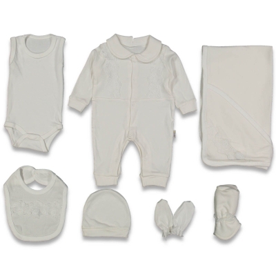 KIZ 1/1 AY OMUZ DANTELLİ 7 Lİ SET