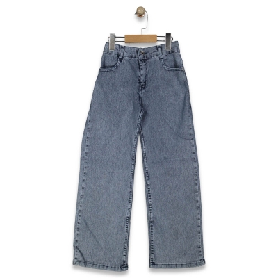 KIZ 11/15 YAŞ  ÖNÜ CEPLİ KOT PANTALON