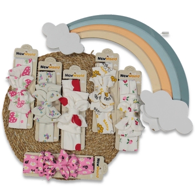 KIZ 1/12 AY KELEBEK FİYONKLU PENYE SAÇ BANDI