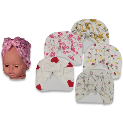 KIZ 1/18 AY KELEBEK FİYONKLU ÇİFT KAT PENYE BONE