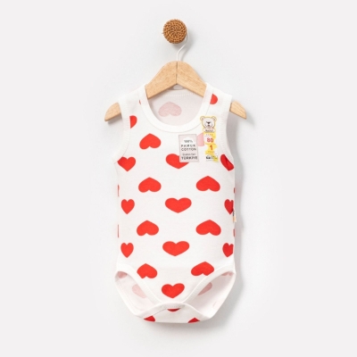 KIZ 12 Ay,18 Ay,24 Ay,3 Yaş BUYUK KALP DESENLİ BUY