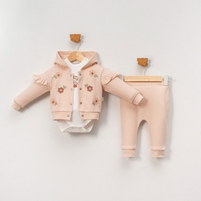 KIZ 12/24 AY OMUZU FIRFIRLI ALTTAN ÇITLI 3’LÜ TAKI