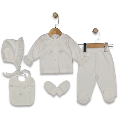 KIZ 1/3 AY SİMLİ KUŞ ASKILI  5Lİ SET