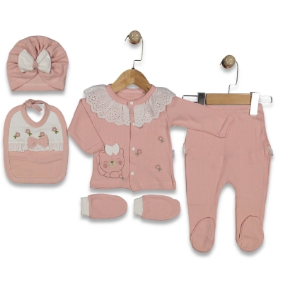 KIZ 1/3 AY SÜSLÜ  AYI ZIBIN SETİ