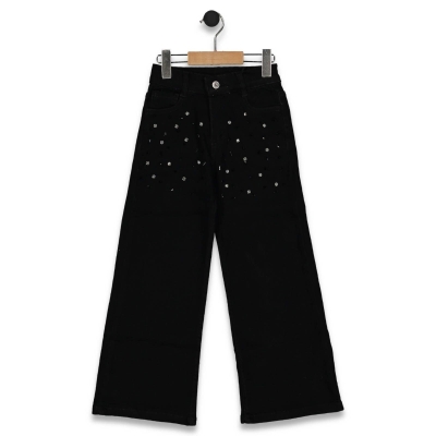 KIZ 13/16 YAŞ TAŞLI KOT PANTOLON