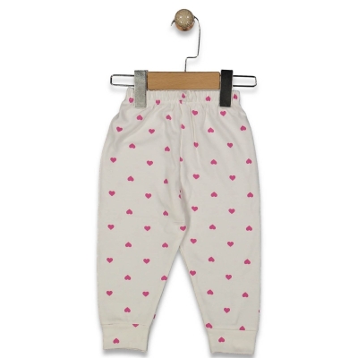 KIZ 1/9 AY KALP DESENLİ MANSETLİ TEK ALT