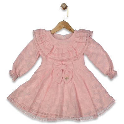 KIZ 2/4 YAŞ KLOŞ ETEKLİ ELBİSE