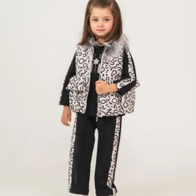 KIZ 2/4 YAŞ SAHİNE KÜRKLÜ KAPŞONLU 3 LÜ TAKIM