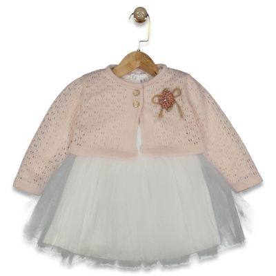 KIZ 2/4 YAŞ TRİKO HIRKALI ELBİSE