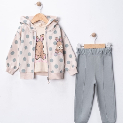 KIZ 2/5 YAŞ 3 LÜ PUANLI TAVŞAN AKSESUARLI TAKIM