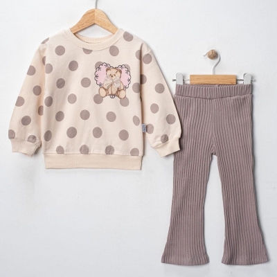 KIZ 2/5 YAŞ AKSESUARLI BASKILI TAKIM