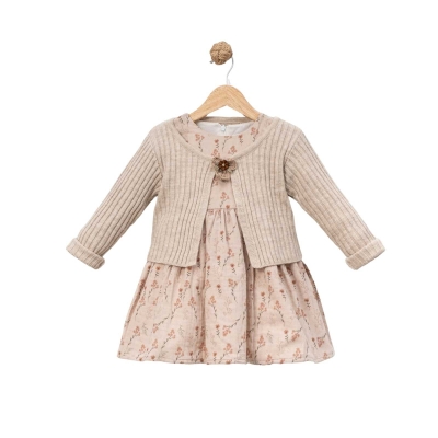 KIZ 2/5 YAŞ BASKILI MÜSLİM HIRKALI ELBİSE