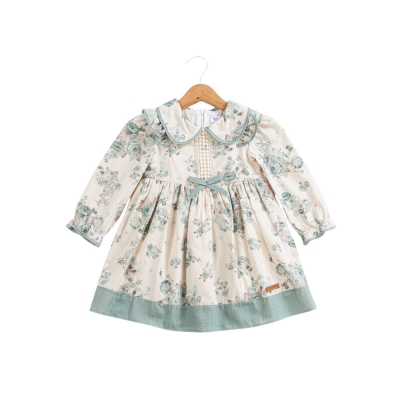 KIZ 2/5 YAŞ BEBE YAKA ELBİSE