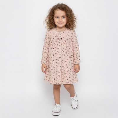 KIZ 2/5 YAŞ ÇİÇEK DESENLİ ELBİSE