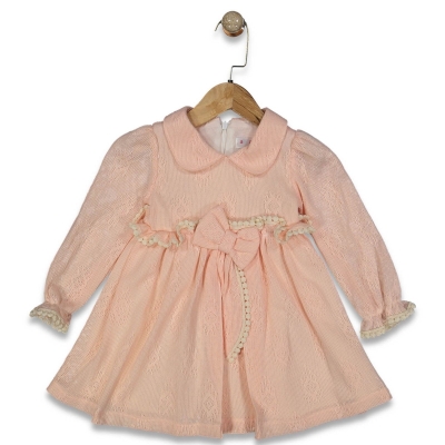 KIZ 2/5 YAŞ FİYONKLU DANTEL ELBİSE