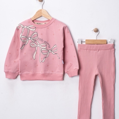 KIZ 2/5 YAŞ FİYONKLU TAŞ BASKILI TAKIM