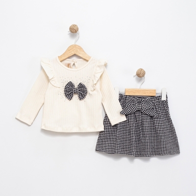 KIZ 2/5 YAŞ FİYONKLU TAŞLI ETEKLİ TAKIM