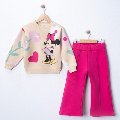 KIZ 2/5 YAŞ MİKİ BASKILI ÜÇ İP TAKIM