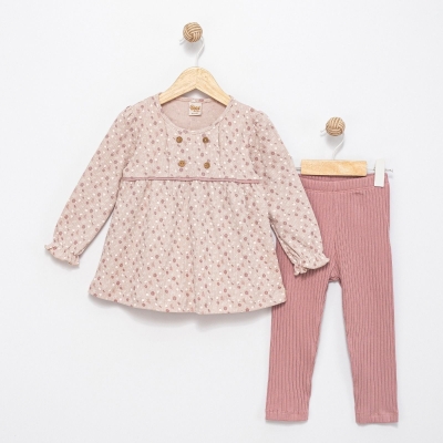 KIZ 2/5 YAŞ NAKIŞLI JAKARLI KIZ TAKIM